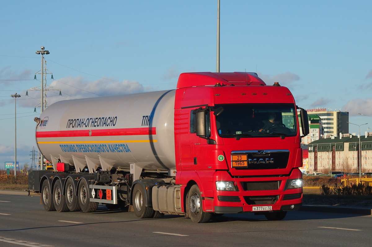Тюменская область, № Х 377 ЕС 72 — MAN TGX ('2007) 18.440