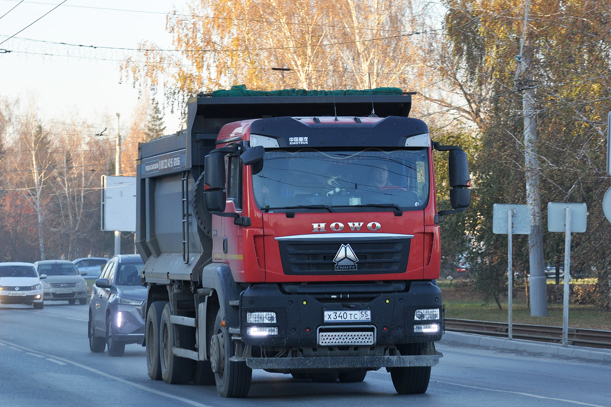 Омская область, № Х 340 ТС 55 — Howo T5G ZZ3257