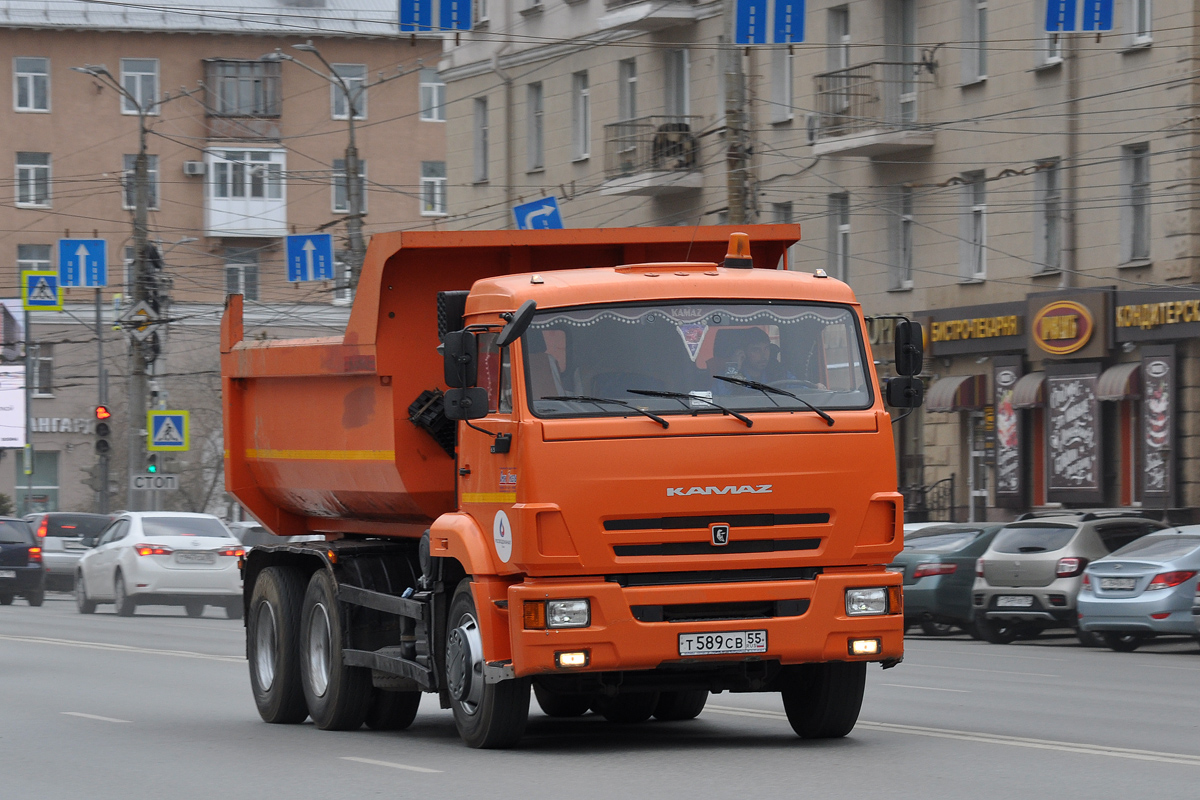 Омская область, № Т 589 СВ 55 — КамАЗ-65115-A4(23)