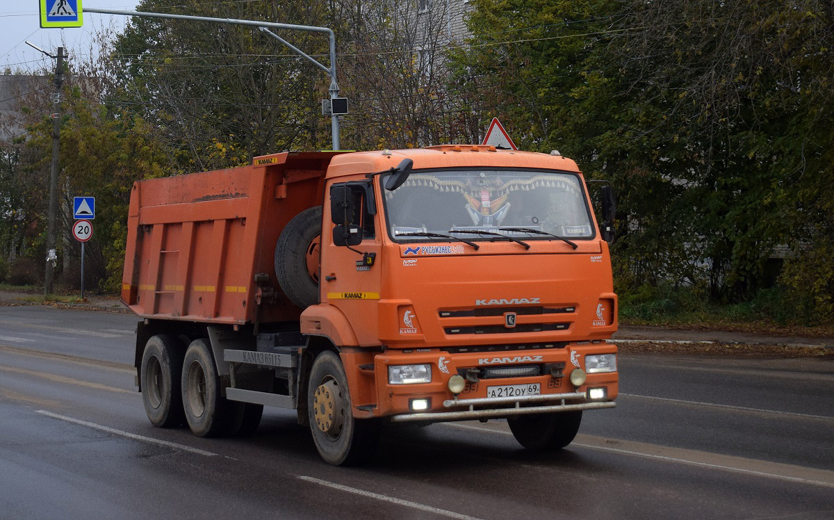 Тверская область, № А 212 ОУ 69 — КамАЗ-65115-N3(78)