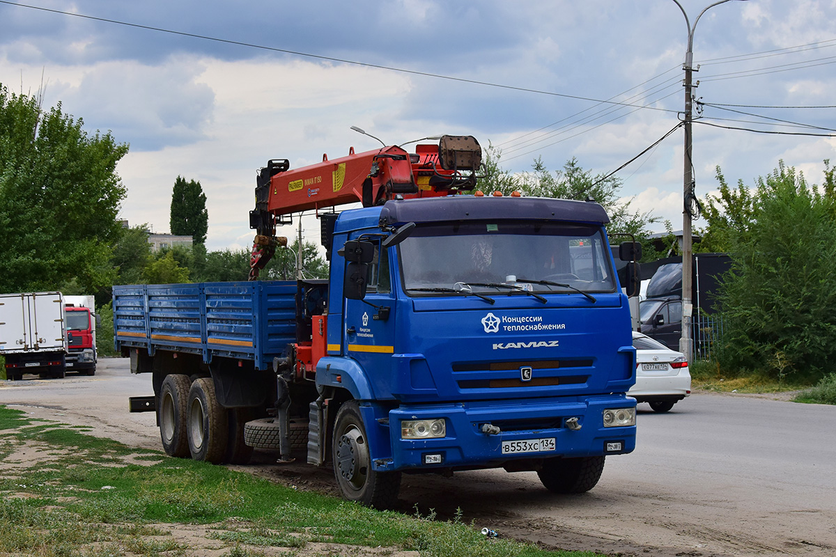 Волгоградская область, № В 553 ХС 134 — КамАЗ-65117-L4(19)