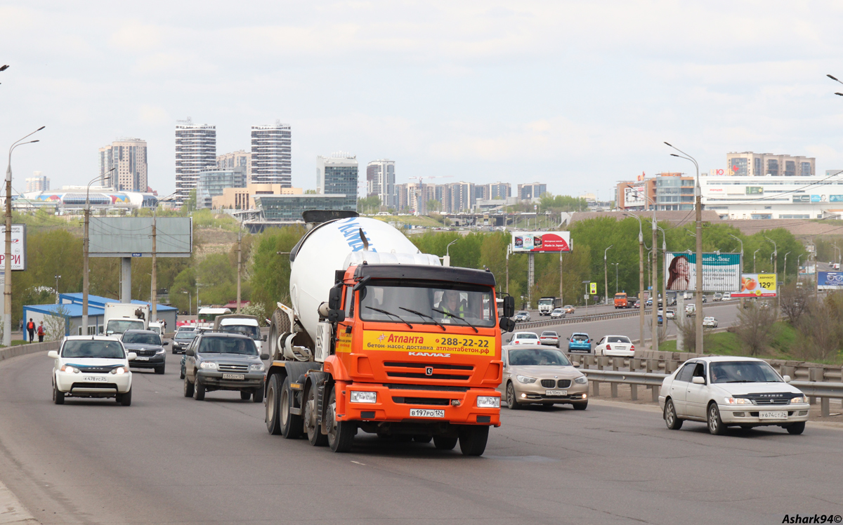Красноярский край, № В 197 РО 124 — КамАЗ-6540-A5(48)
