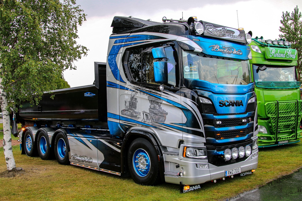 Швеция, № RWZ 700 — Scania ('2016) R650; Финляндия — Power Truck Show 2019