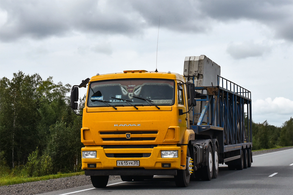 Омская область, № Х 615 УК 55 — КамАЗ-65116-A5(48)