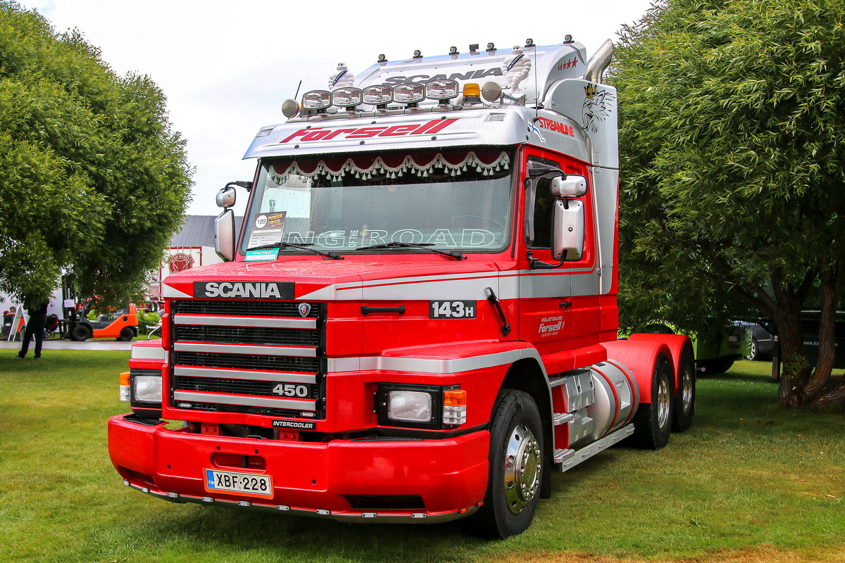 Финляндия, № XBF-228 — Scania (II) T-Series 143H; Финляндия — Power Truck Show 2019