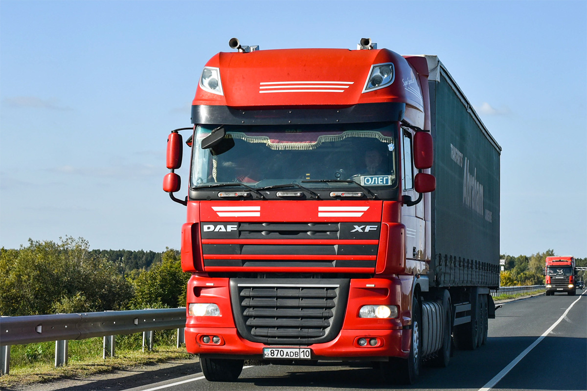 Костанайская область, № 870 ADB 10 — DAF XF105 FT