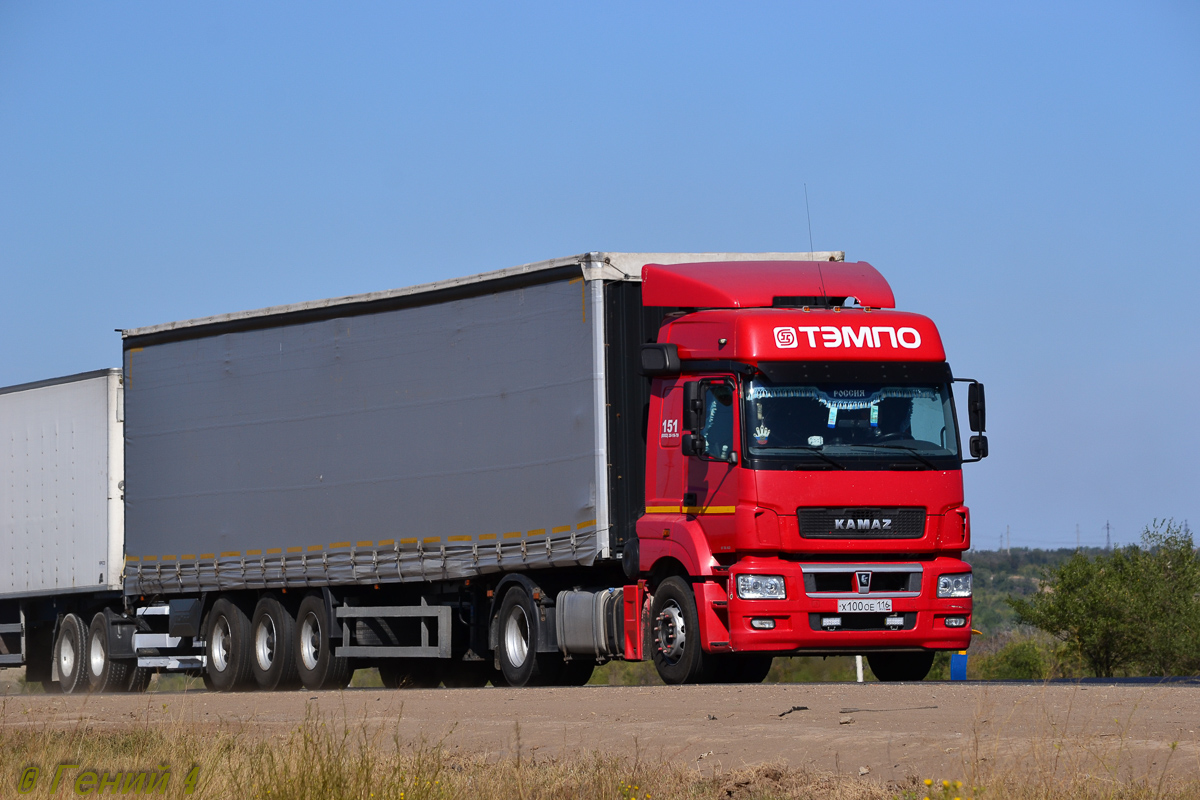 Татарстан, № Х 100 ОЕ 116 — КамАЗ-5490-S5(87)