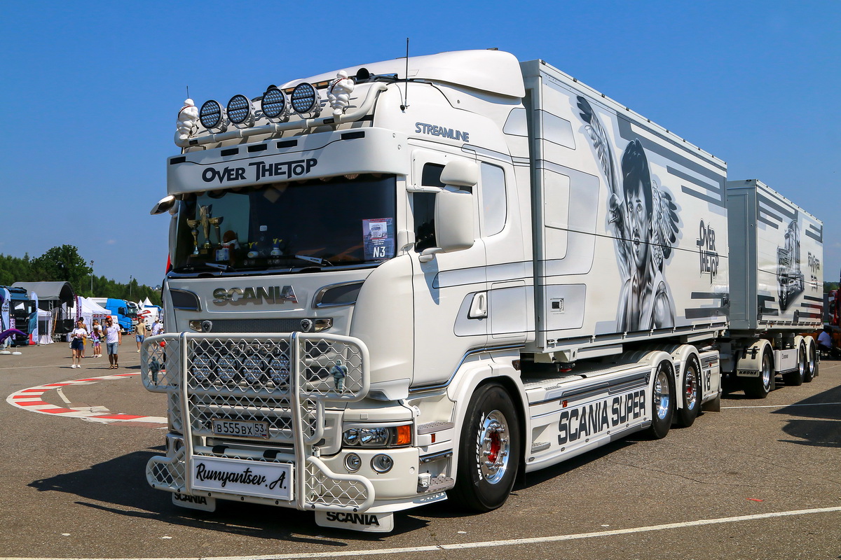 Новгородская область, № В 555 ВХ 53 — Scania ('2013) R500; Московская область — Фестиваль TruckDay 2024