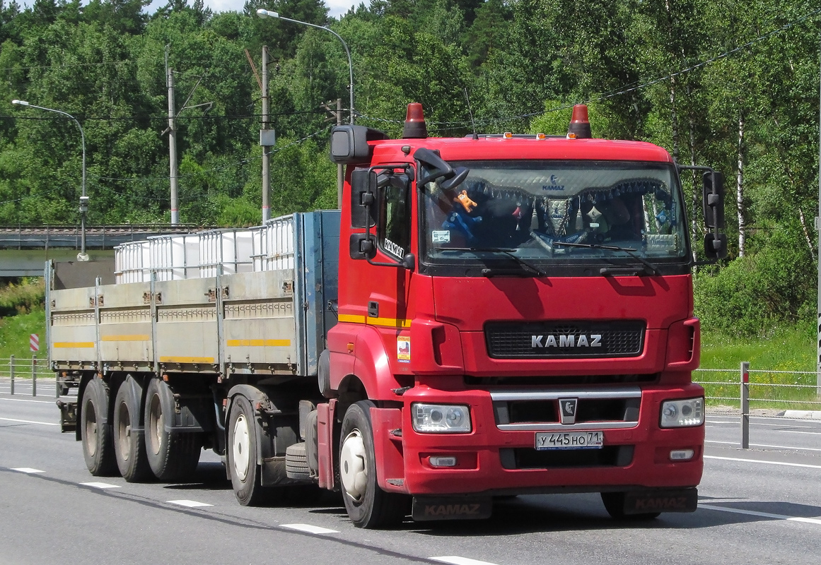 Тульская область, № У 445 НО 71 — КамАЗ-5490-S5(87)