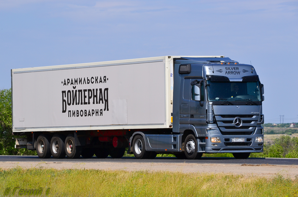 Свердловская область, № Е 197 ТУ 196 — Mercedes-Benz Actros ('2009) 1844; Mercedes-Benz Actros ('2009) "Silver Arrow" (Волгоградская область)
