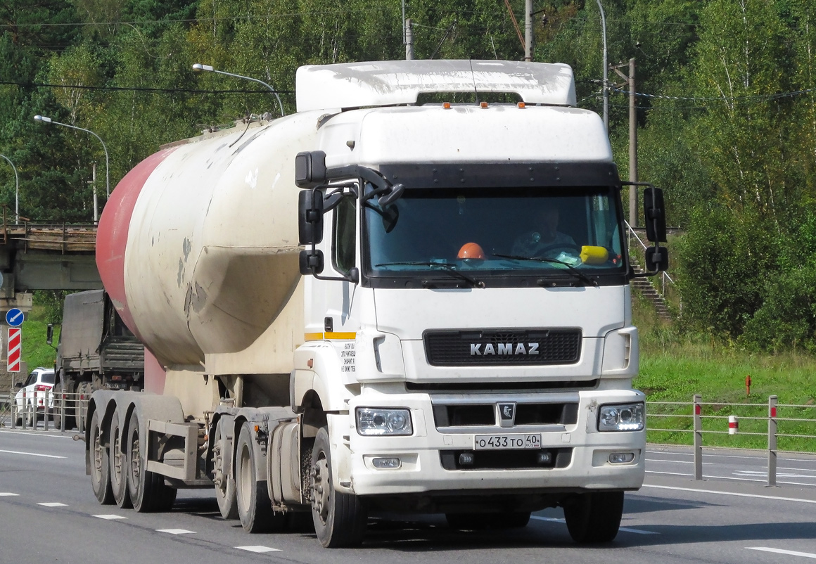 Калужская область, № О 433 ТО 40 — КамАЗ-65209-S5(87)