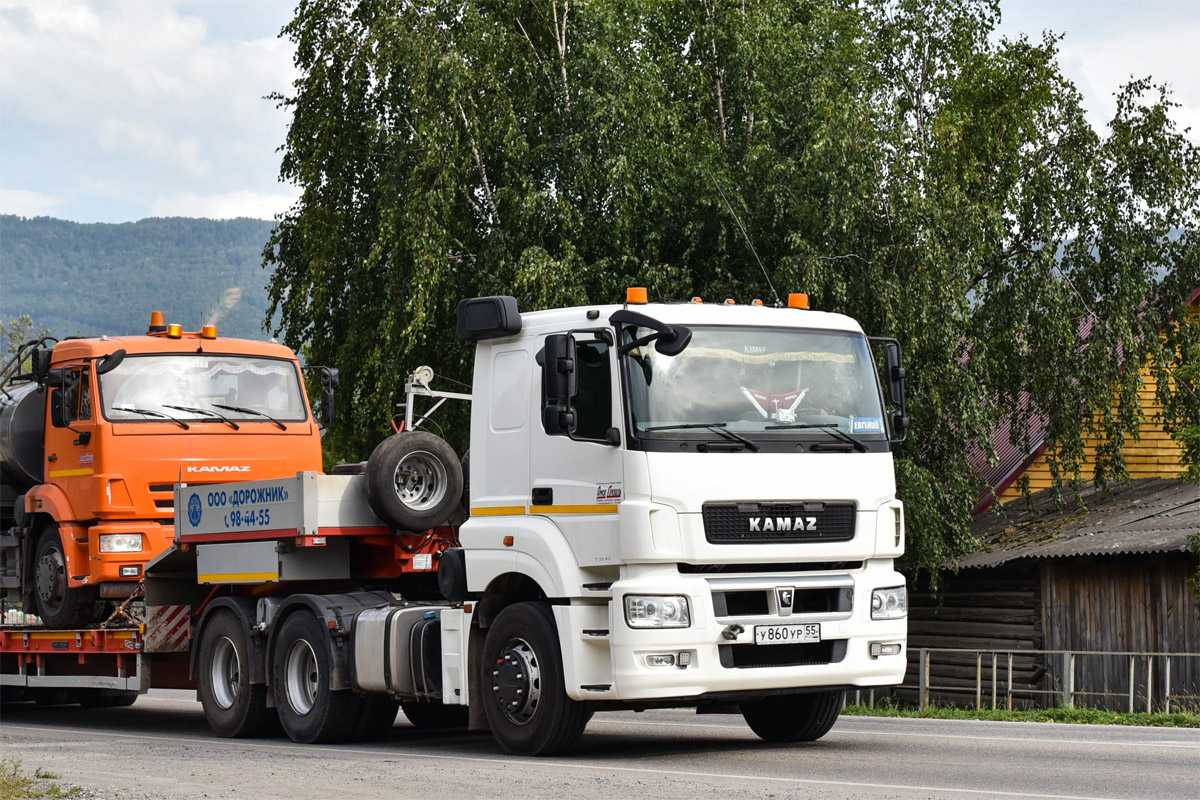 Омская область, № У 860 УР 55 — КамАЗ-65206-T5(68)