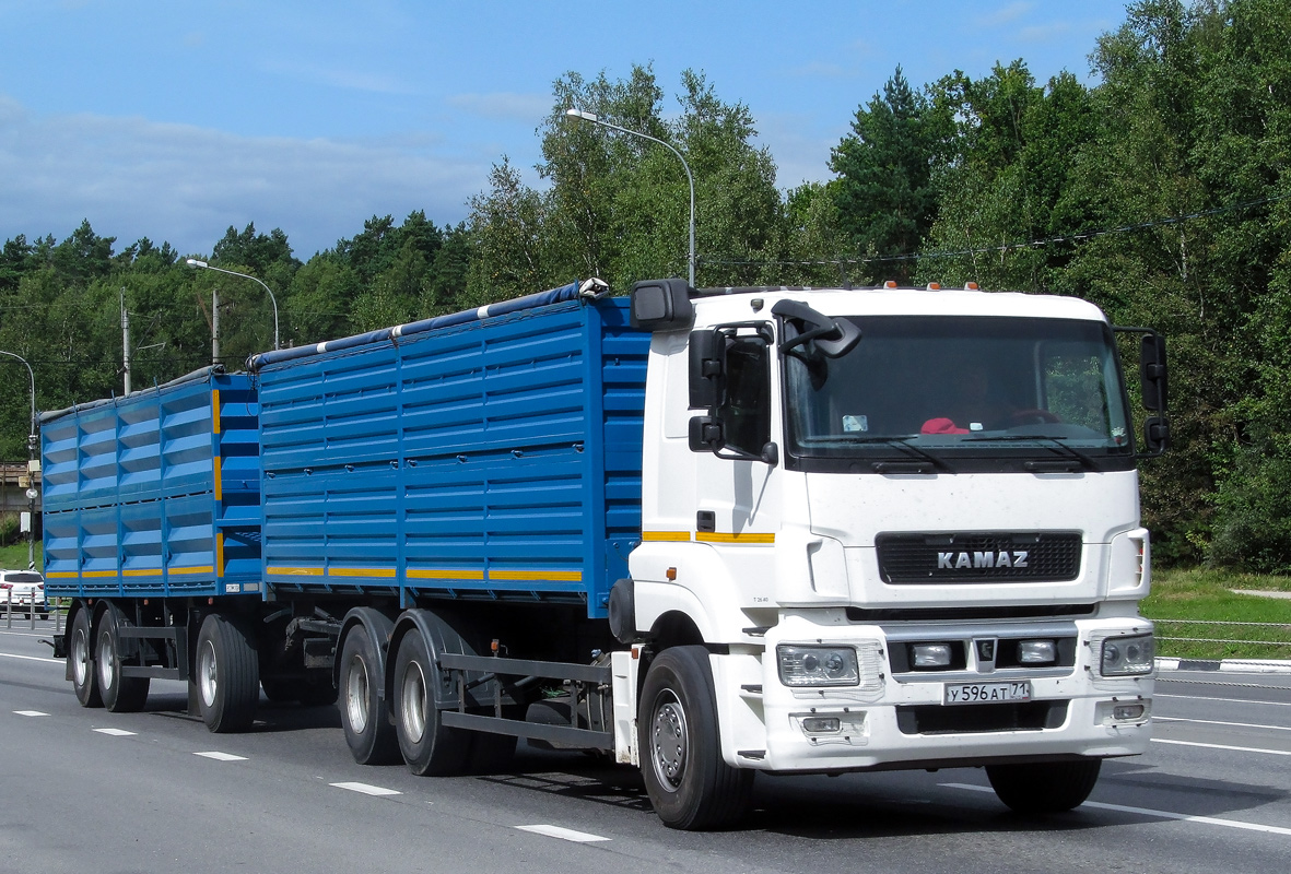 Тульская область, № У 596 АТ 71 — КамАЗ-65207-S5(87)