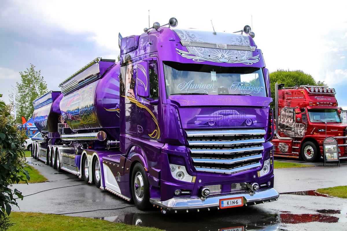 Финляндия, № KIN-6 — Mercedes-Benz Actros ('2011); Финляндия — Power Truck Show 2019