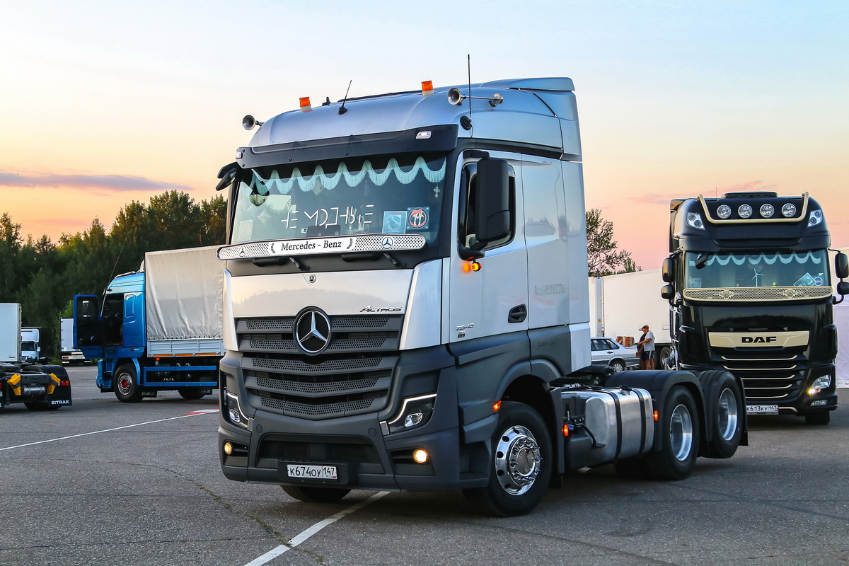 Санкт-Петербург, № К 674 ОУ 147 — Mercedes-Benz Actros ('2022) [LRD]; Московская область — Фестиваль TruckDay 2024