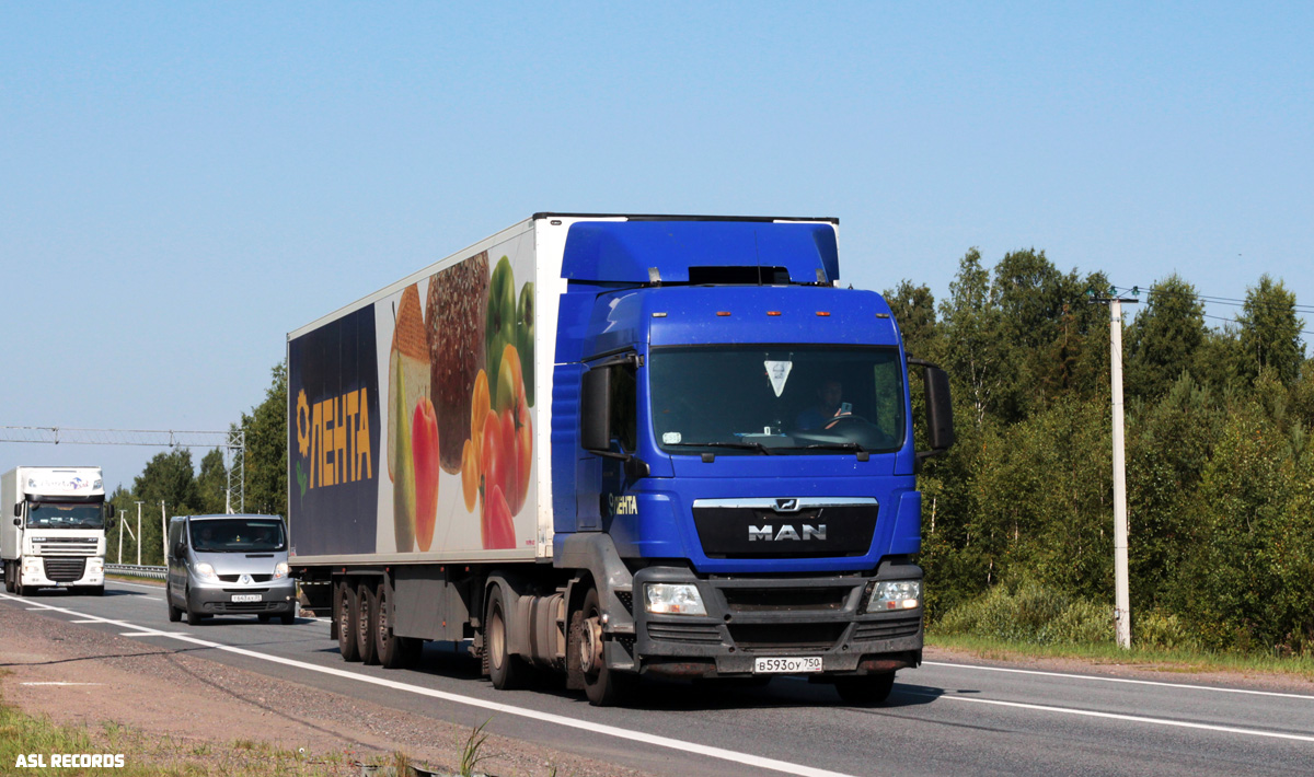 Московская область, № В 593 ОУ 750 — MAN TGS 18.400