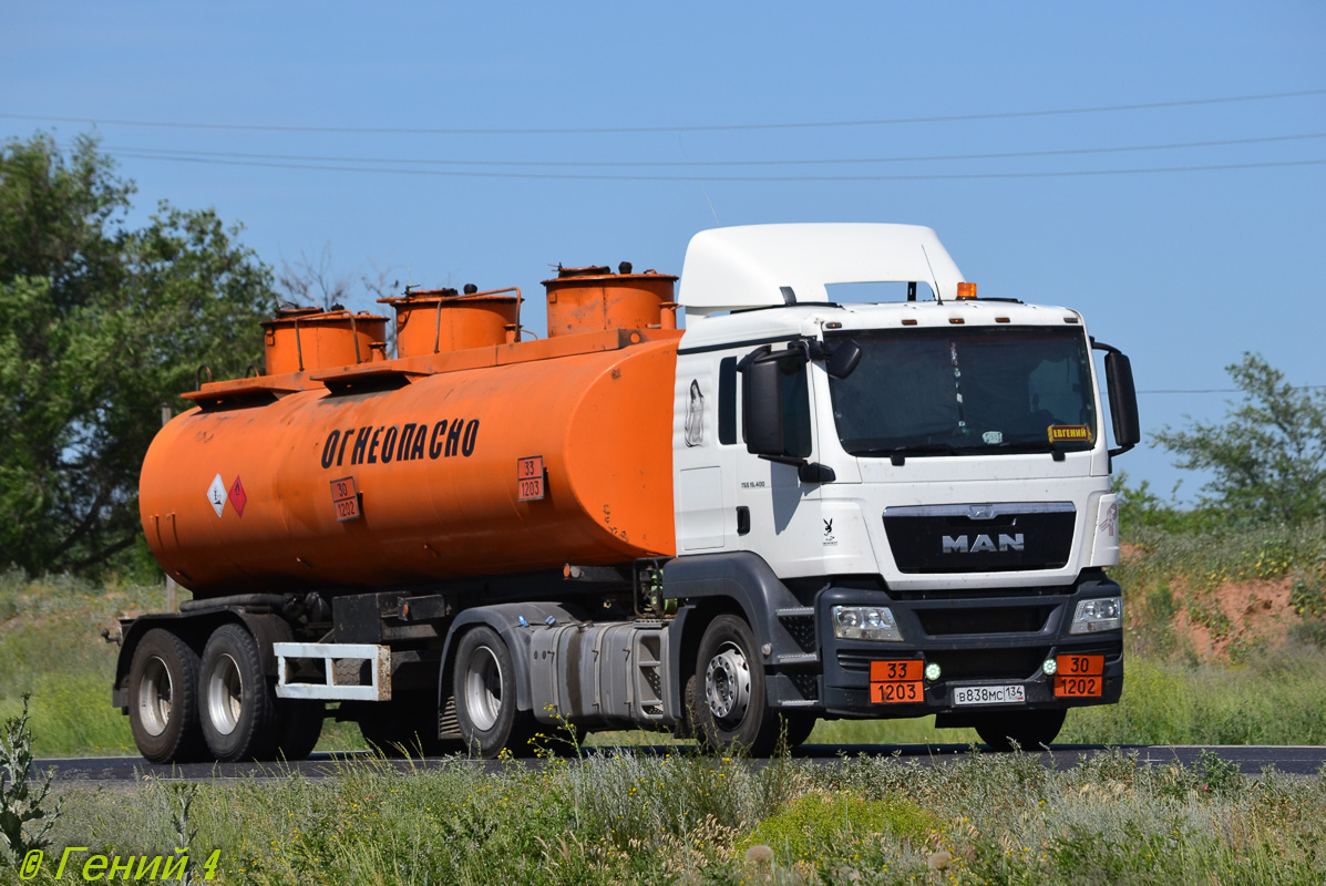 Волгоградская область, № В 838 МС 134 — MAN TGS 19.400