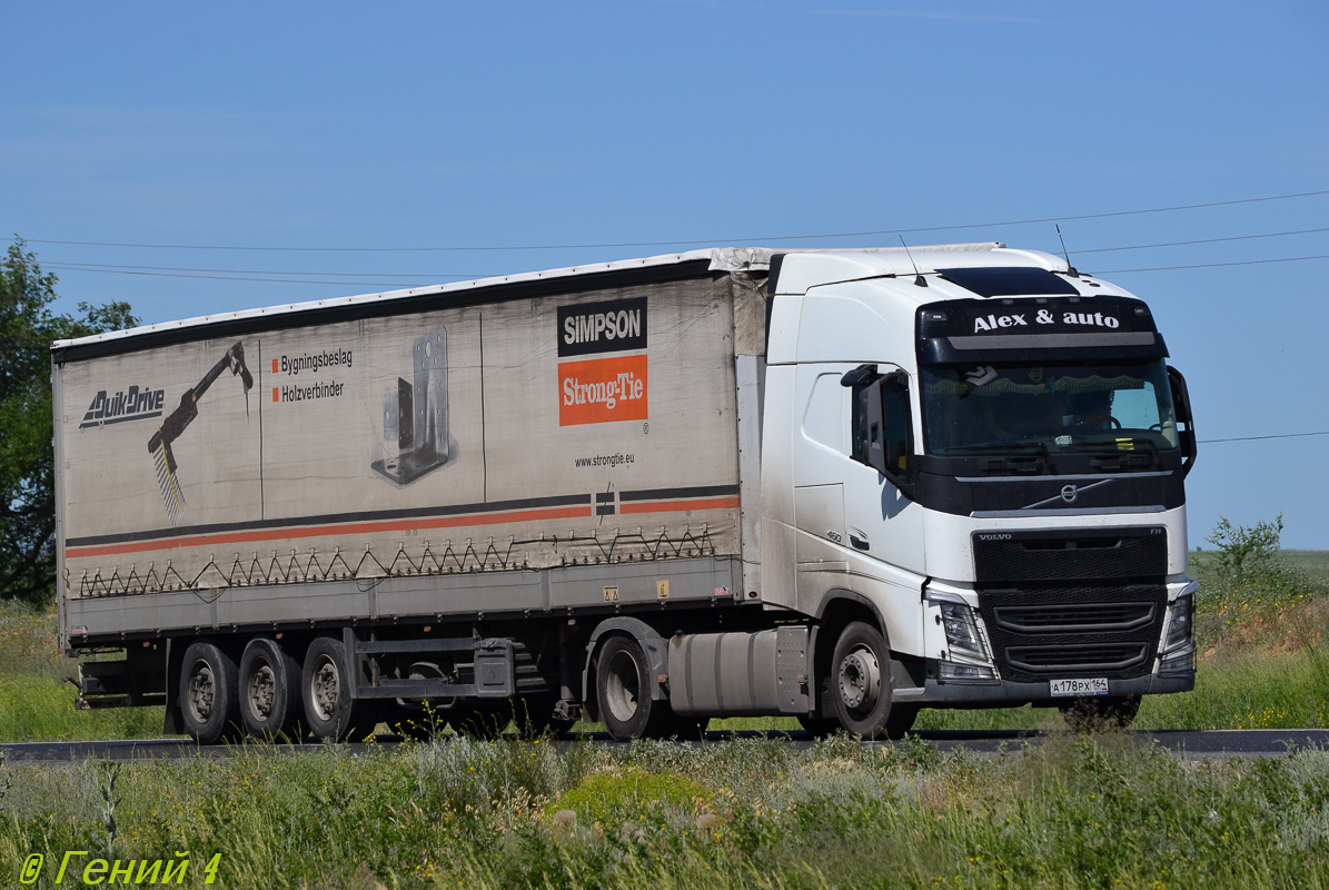Саратовская область, № А 178 РХ 164 — Volvo ('2012) FH.460