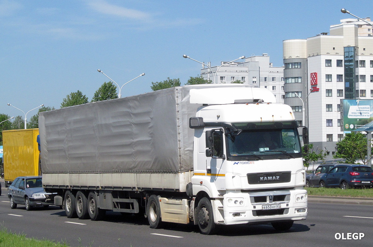Смоленская область, № А 653 НУ 67 — КамАЗ-5490-T5(68)