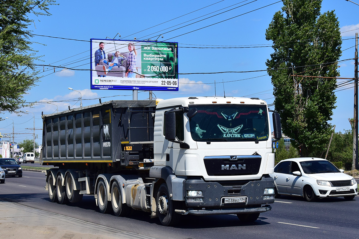 Волгоградская область, № М 038 ВО 134 — MAN TGS 26.440