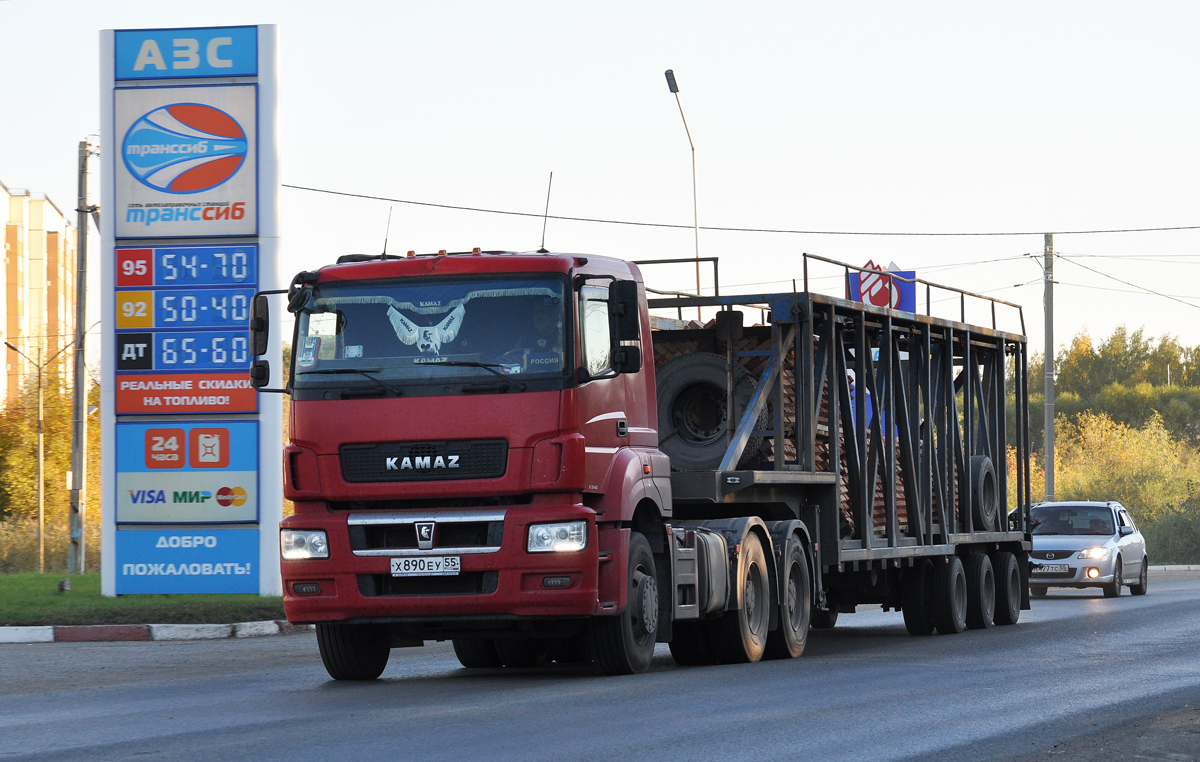 Омская область, № Х 890 ЕУ 55 — КамАЗ-65806-T5(68)