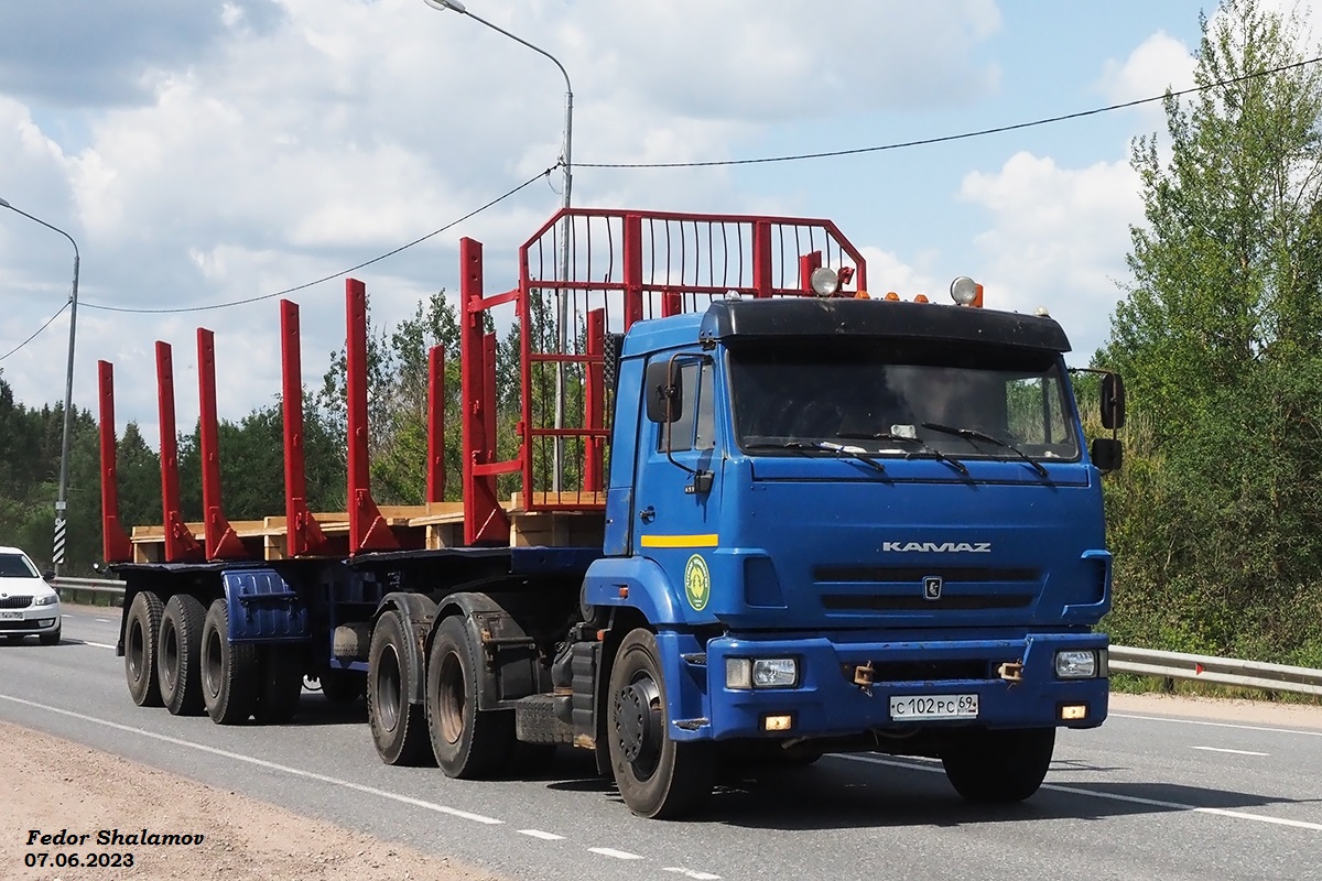Тверская область, № С 102 РС 69 — КамАЗ-65116-A4(23)
