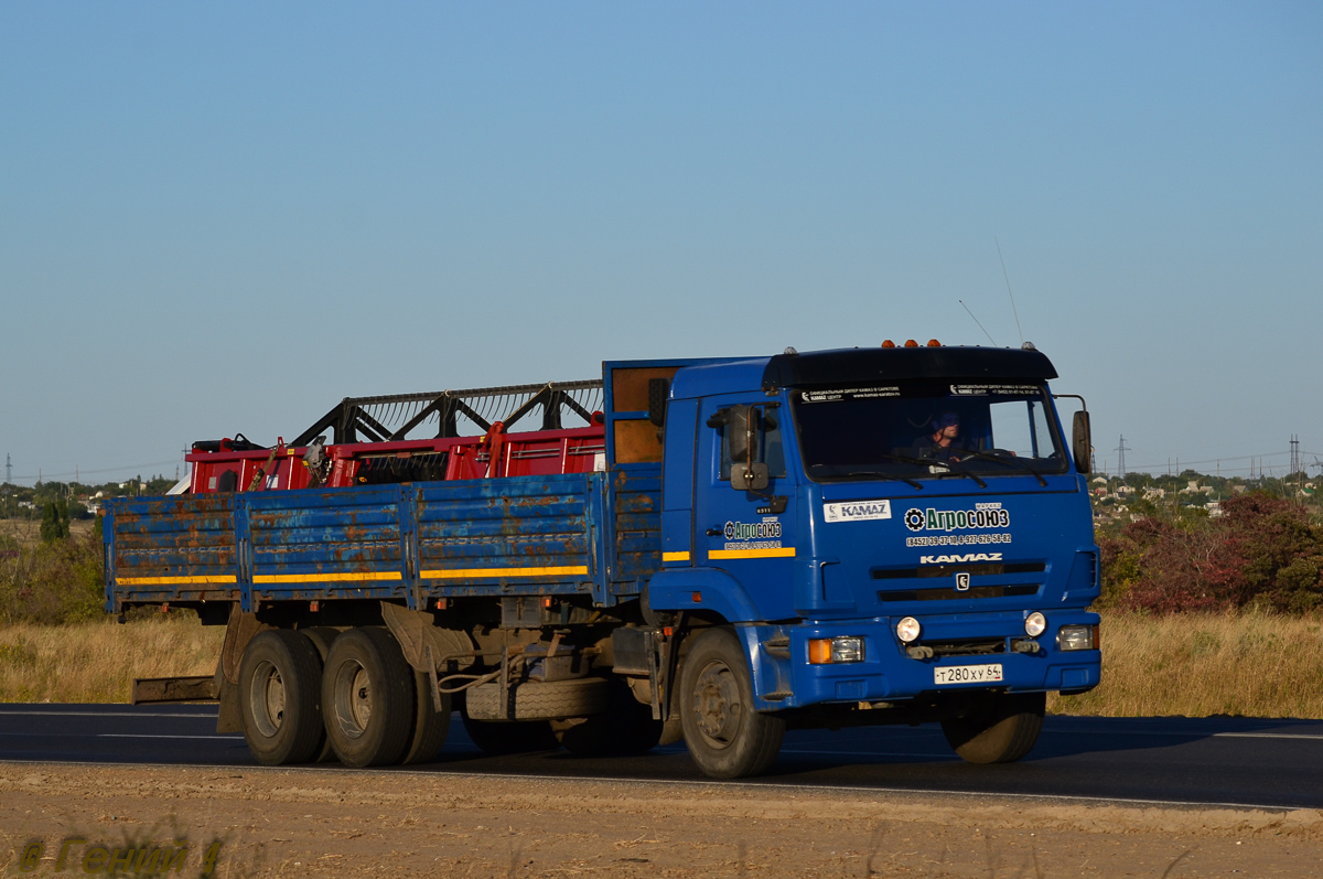 Саратовская область, № Т 280 ХУ 64 — КамАЗ-65117-N3(78)