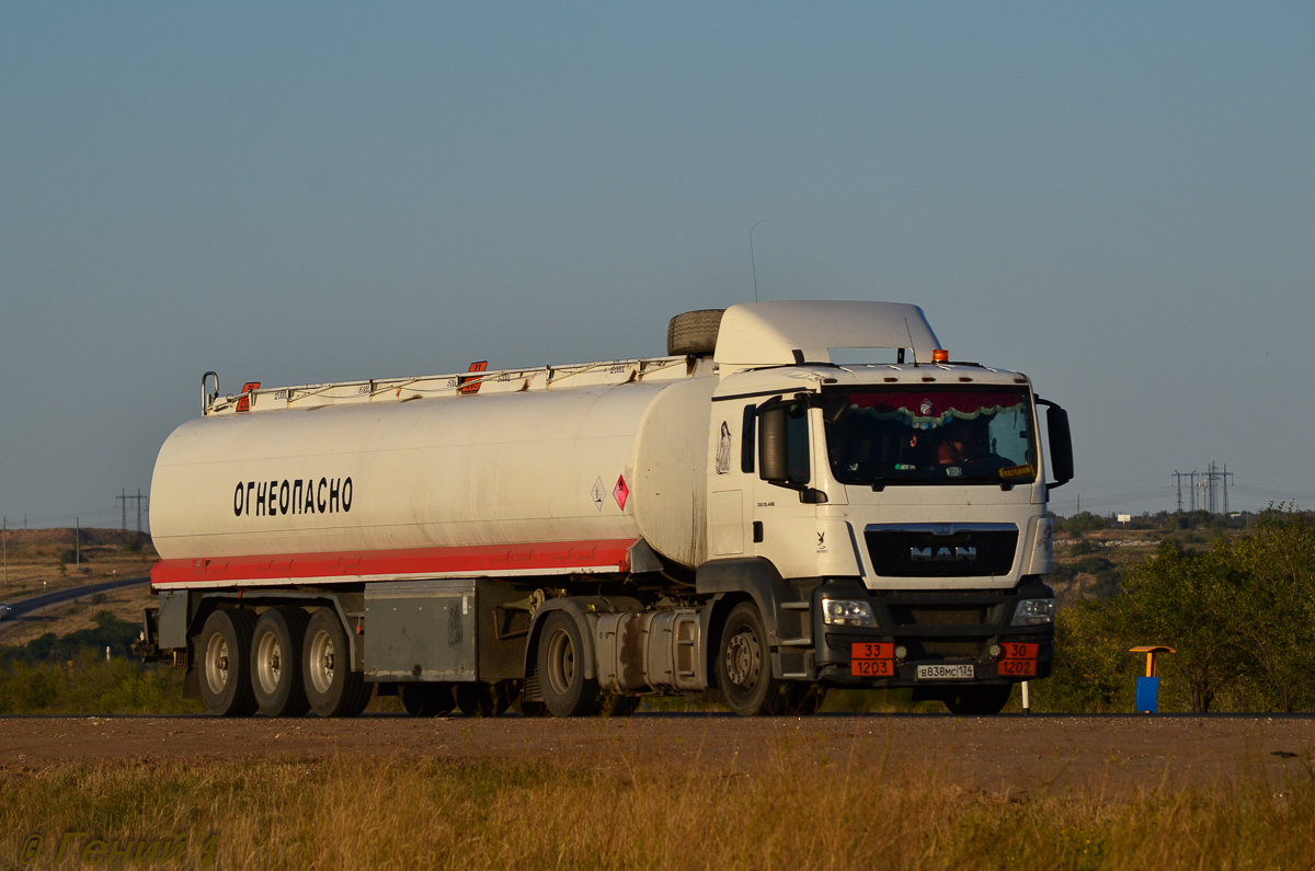 Волгоградская область, № В 838 МС 134 — MAN TGS 19.400