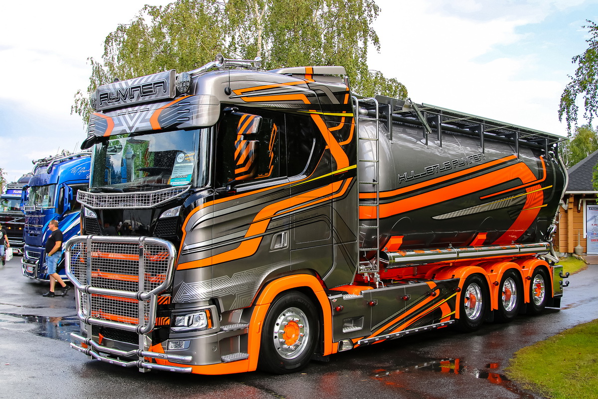 Финляндия, № NLX-590 — Scania ('2016) S-Series (общ. м); Финляндия — Power Truck Show 2019; Транспортные средства без номеров (Финляндия)