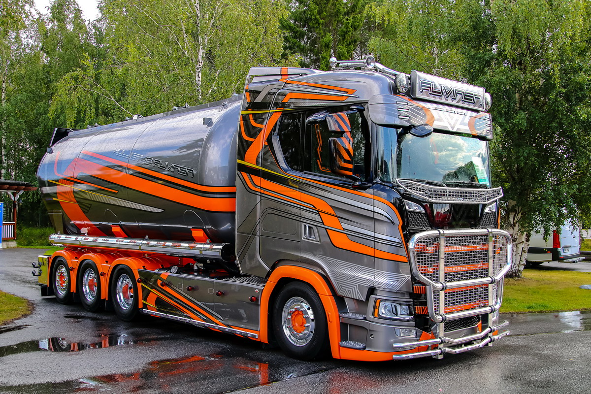 Финляндия, № NLX-590 — Scania ('2016) S-Series (общ. м); Финляндия — Power Truck Show 2019; Транспортные средства без номеров (Финляндия)