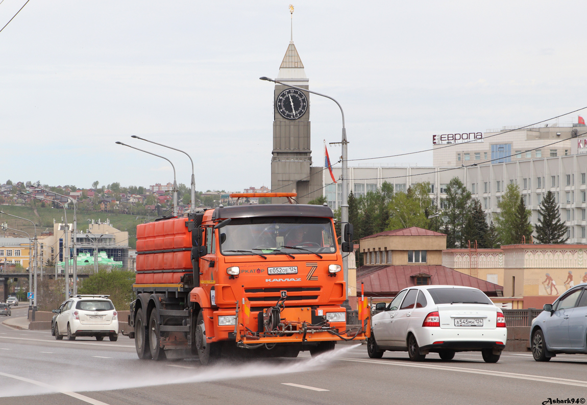 Красноярский край, № Е 052 ОЕ 124 — КамАЗ-65115-A5(48)