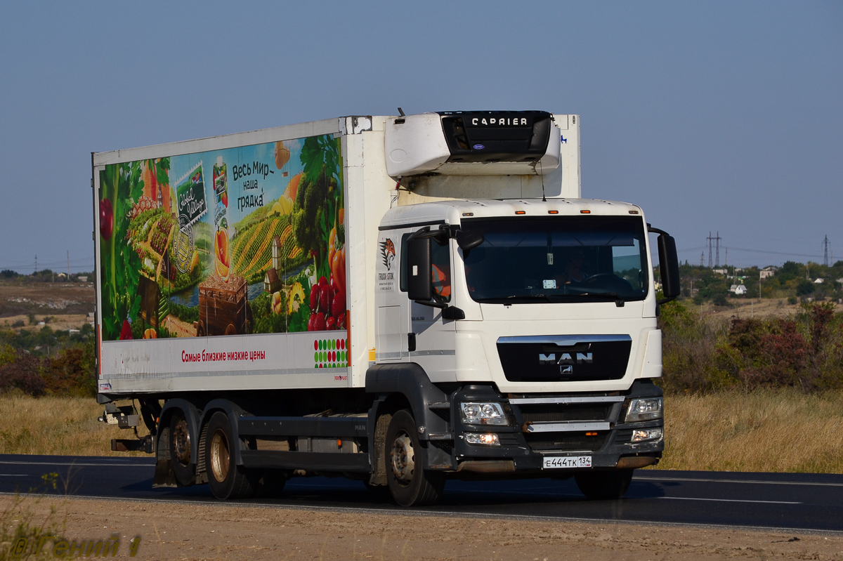 Волгоградская область, № Е 444 ТК 134 — MAN TGS 26.350