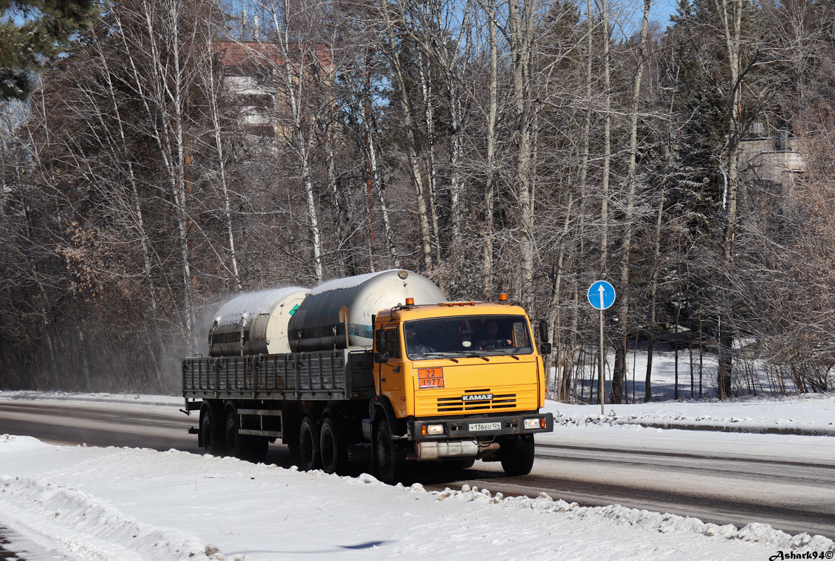 Красноярский край, № У 136 ЕО 124 — КамАЗ-65116-N3(78)