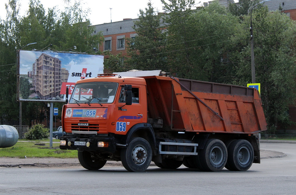 Псковская область, № А 018 КВ 60 — КамАЗ-65115-D3(97)