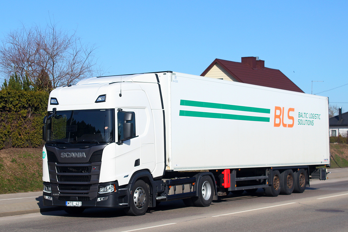 Литва, № MTE 421 — Scania ('2016) R-Series (общ. м)