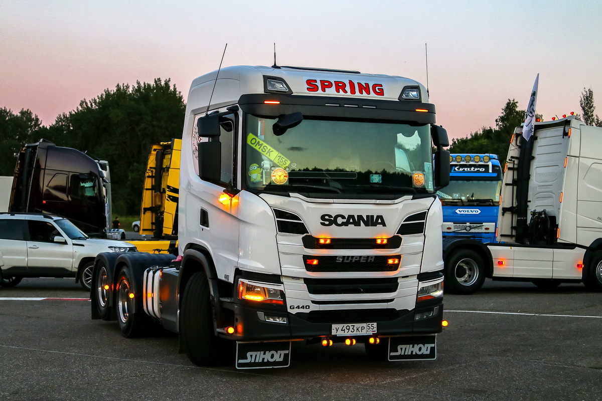 Омская область, № У 493 КР 55 — Scania ('2016) G440; Московская область — Фестиваль TruckDay 2024