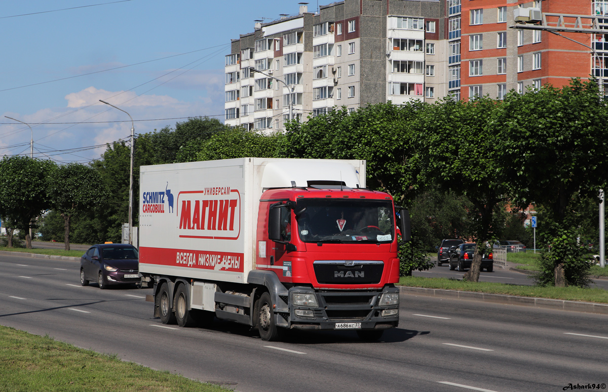 Красноярский край, № А 686 КС 37 — MAN TGS 28.360