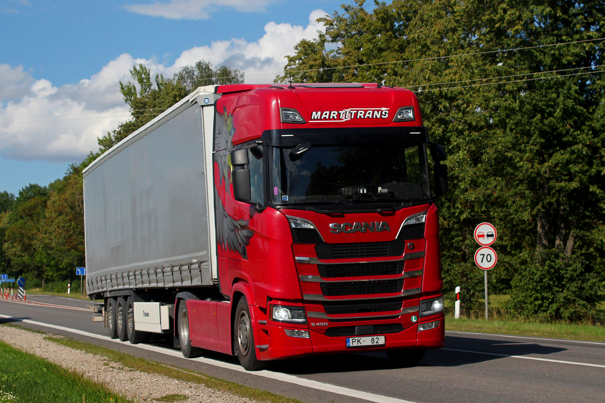 Латвия, № PK-82 — Scania ('2016) S450
