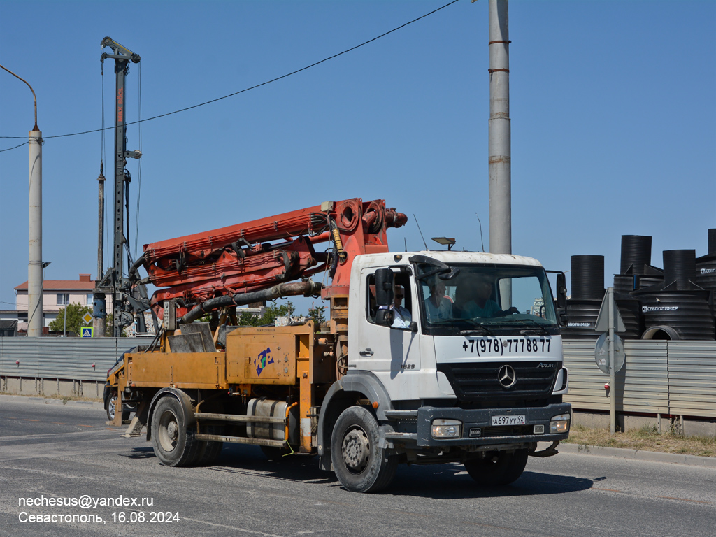 Севастополь, № А 697 УУ 92 — Mercedes-Benz Axor 1829