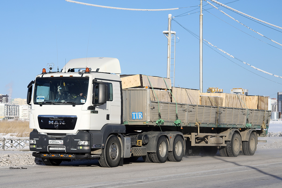 Саха (Якутия), № М 555 ВН 14 — MAN TGS 33.440