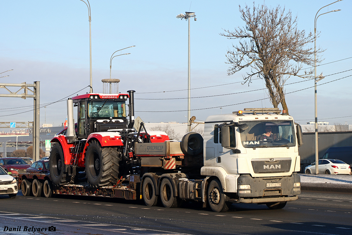 Санкт-Петербург, № У 817 УЕ 178 — MAN TGS 33.480; Санкт-Петербург — Разные фотографии (Спецтехника); Санкт-Петербург — Новая техника АО "Петербургский тракторный завод"