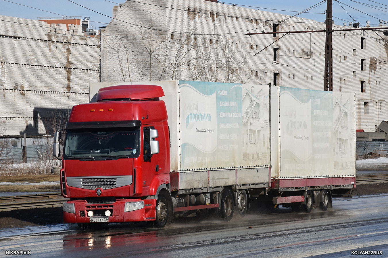 Алтайский край, № Н 511 ТР 22 — Renault Premium ('2006)