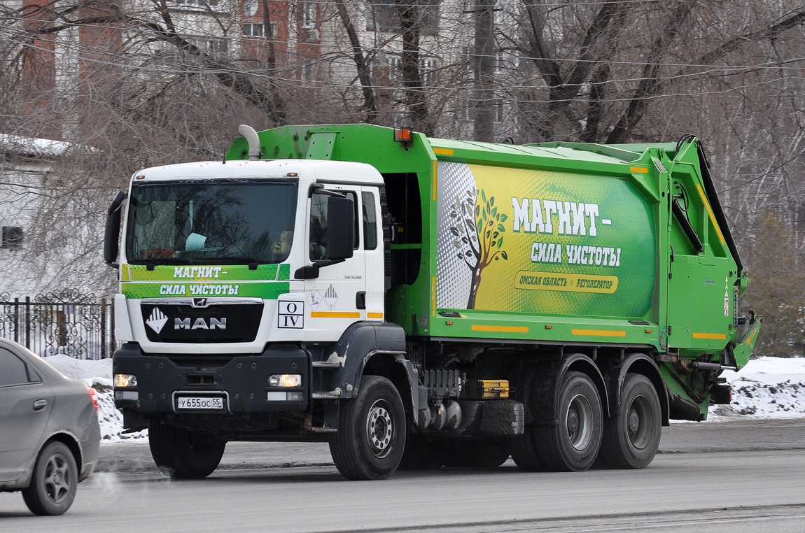 Омская область, № У 655 ОС 55 — MAN TGS 33.360