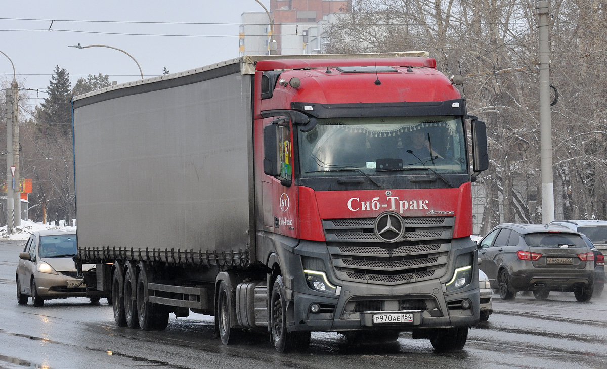 Новосибирская область, № Р 970 АЕ 154 — Mercedes-Benz Actros ('2022) [LRD]