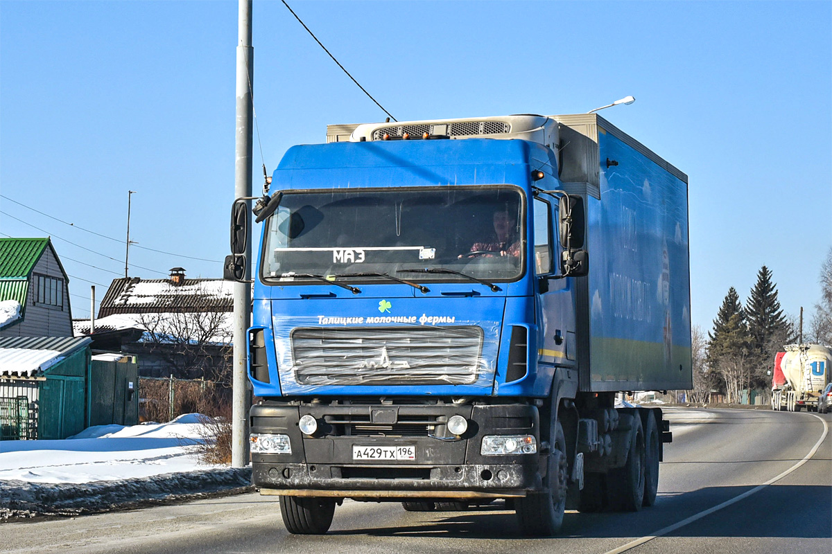 Свердловская область, № А 429 ТХ 196 — МАЗ-6312B9