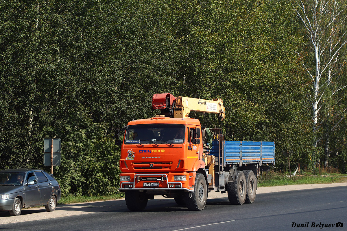 Марий Эл, № В 738 ВХ 12 — КамАЗ-43118 (общая модель)