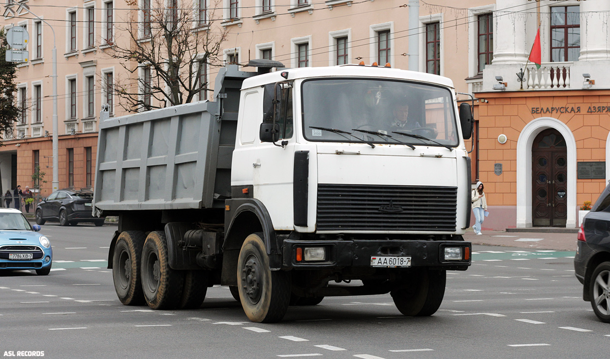 Минск, № АА 6018-7 — МАЗ-5516 (общая модель)