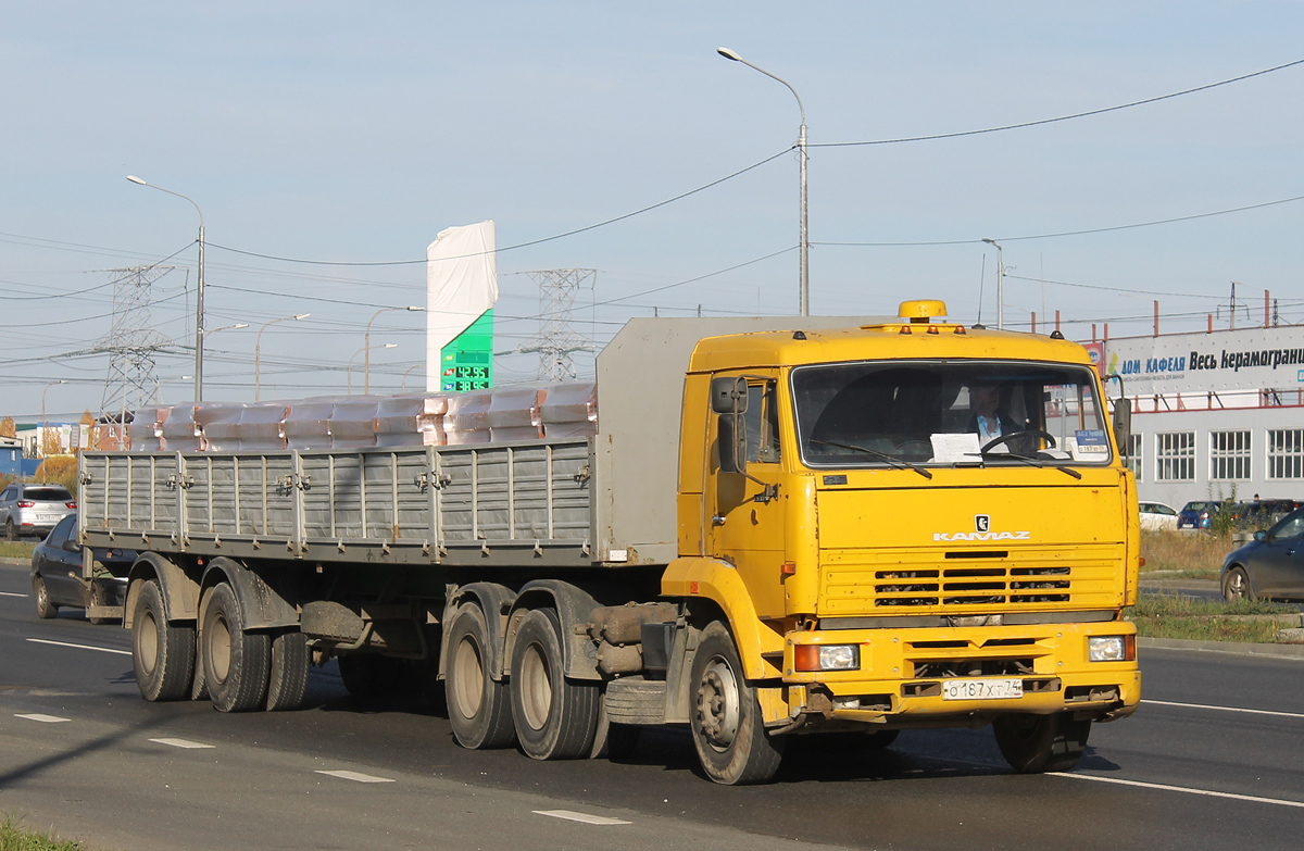 Челябинская область, № О 187 ХТ 74 — КамАЗ-65116 [651160]