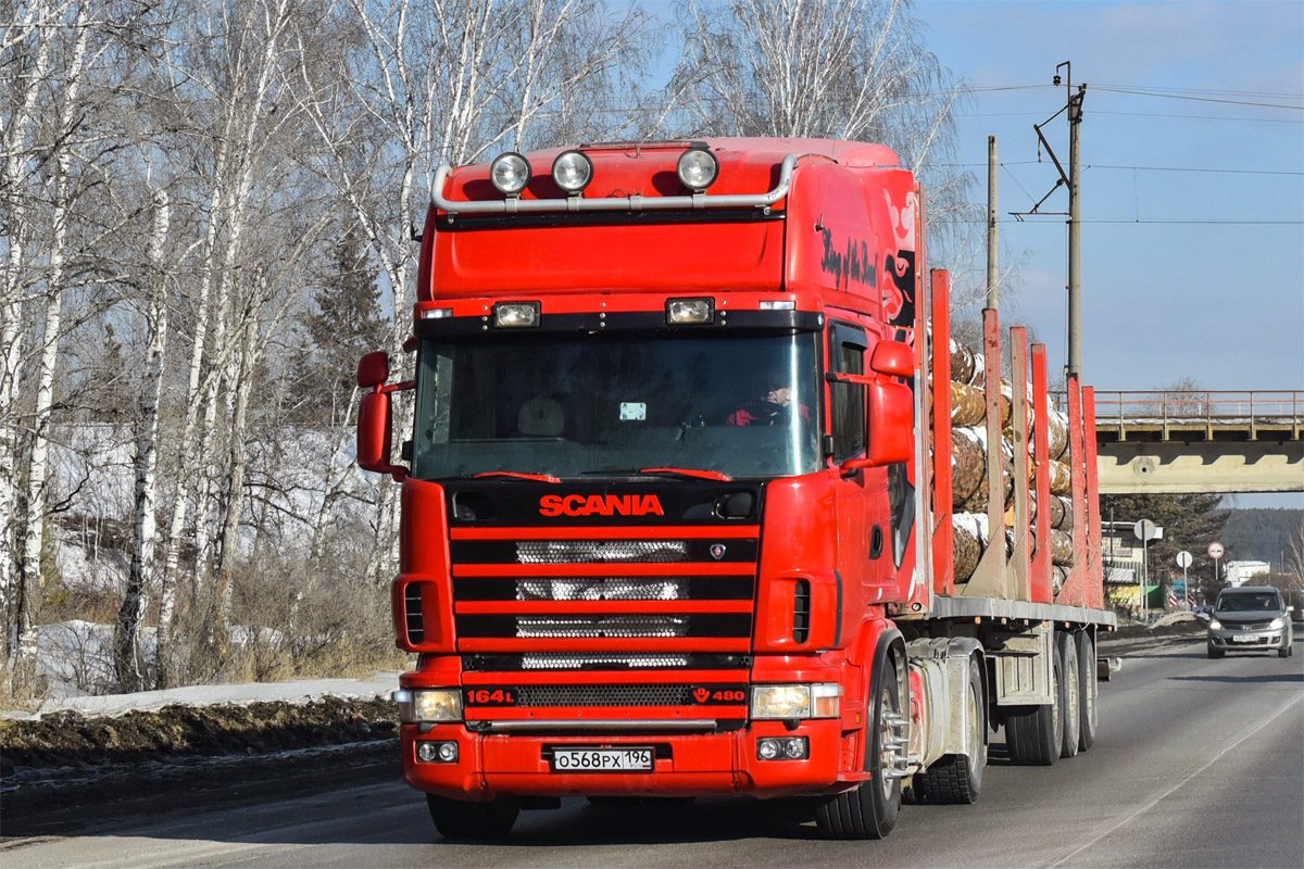 Свердловская область, № О 568 РХ 196 — Scania ('1996) R164L