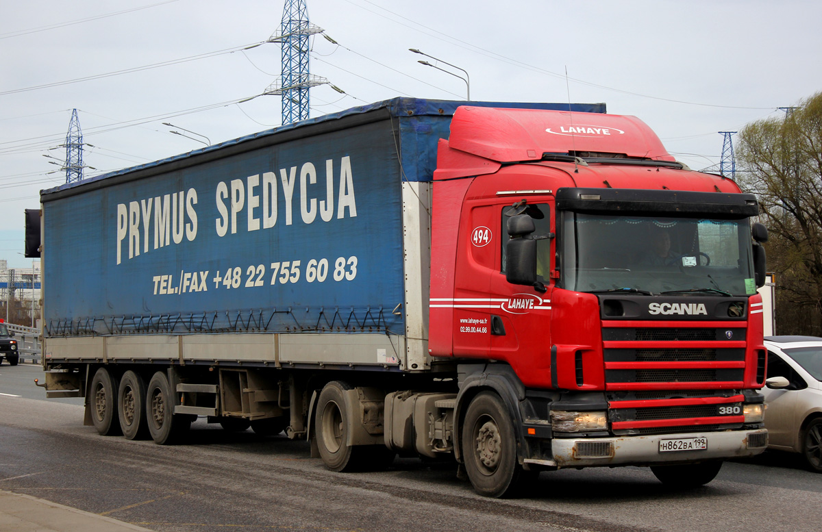 Москва, № Н 862 ВА 199 — Scania ('1996) R114L